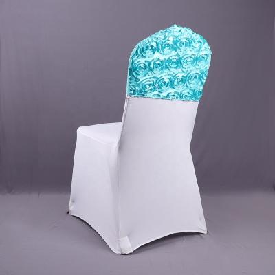 China SPANDEX Rosette Spandex Chair Band for Outdoor Hotel Party Wedding Chair Show for sale