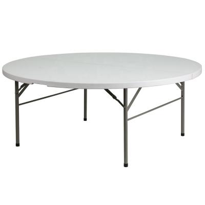 China Wholesale Price Modern Outdoor Plastic Round Folding Table For Wedding Party Banquet Events for sale