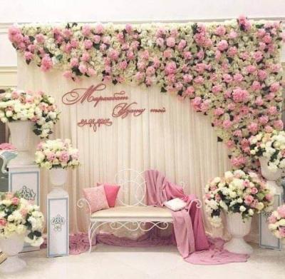 China Europe New Design Whole Sale Flower Panle Wall Backdrop Wedding Decoration for sale