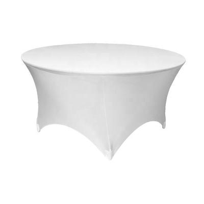 China Washable Spandex Round Tablecloth For Party Wedding Hotel for sale