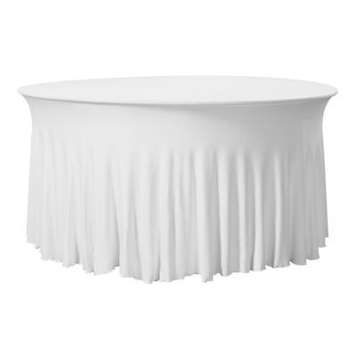 China Europe Spandex Round Valance Tablecloth For Wedding Party Hotel Decoration for sale