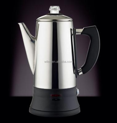 China Different style stainless steel electric coffee percolator, coffee machine, coffee pot, coffee maker for sale