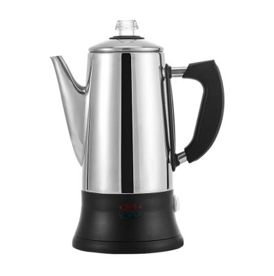 China Custom Logo Portable Adjustable Temperature Plastic Electronic Pressing Hotel Handle Kettle Maker Coffee Series for sale