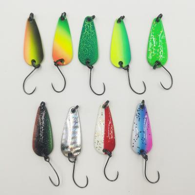 China Vivid Action Bait Swim Fishing Spoon High Quality Alpha Low Price Spinning Lure Fishing Spinner Bait 2.8g for sale