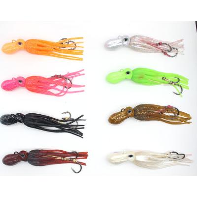 China Vivid Action Alpha Saltwater Deep Sea Glow Fishing Lure Octopus Jig Halibut Swimming Jigs for sale