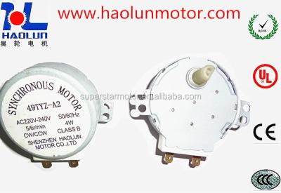 China TY 49 synchronous motor 5/6rpm 3w cw/ccw oil free for sale