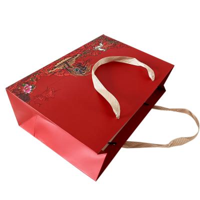 China Durable manufacturer specializes in custom high-end portable free design square printing gift paper bags paper bags for sale