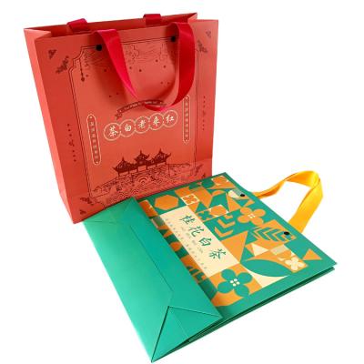 China Customize Durable Recycled Paper Bags Printed With Your Own Logo For Gift Packaging Paper Bags for sale