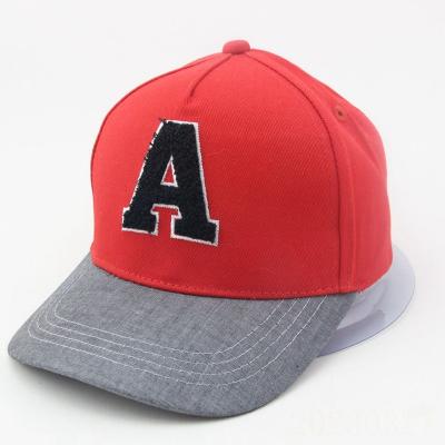 China Factory COMMON OEM Fashion Cotton Gorras Hip Hop Red Hat With Letter A Embroidery 3d Snapback Custom Hats For Men And Women for sale