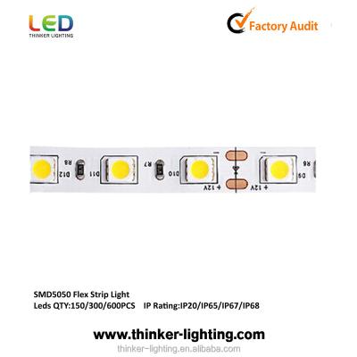 China PCB Board +LED CE RoHS 12v SMD5050 ultra thin led strip rechargeable led strip light led strip bulk for usa market for sale