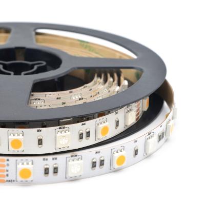 China Easy Installation RGBW DC12/24V 10mm Flexible PCB 14.4W/m LED Strip Light 300LEDs/5M for sale