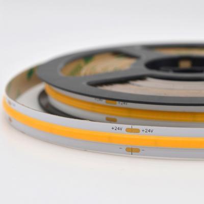 China LANDSCAPE Best Sell DC12/24V 12W/Meter 10mm White PCB 5m/roll COB 480leds/m LED Strip Light for sale