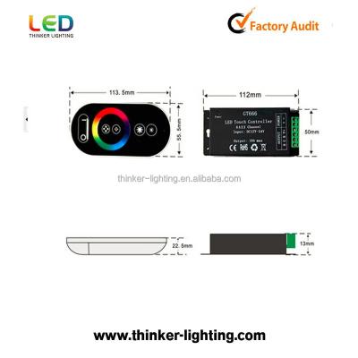 China 2016 new rf model rgb wireless remote led controller TL-GT666 for sale