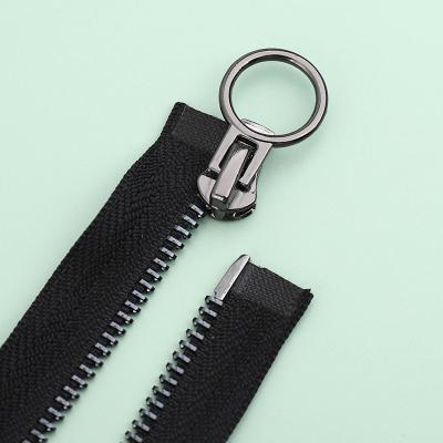 China 5# Manufacturer Customized Stain 3# 8# 10# Open End Metal Long Zipper Chain Corked Handbag/Clothing Zipper for sale