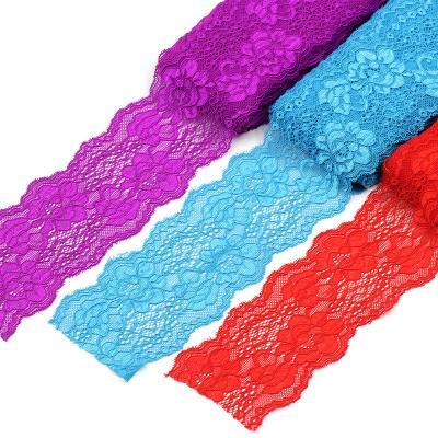 China Factory Direct Selling Wedding Dress Elastic Knitted Spandex Lace Apparel Underwear Inner Viable Accessories Lace for sale