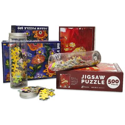 China 500 Piece Magnetic Alphabet Children Cartoon Toy Jigsaw Blank Animal Box 1000 Piece Jigsaw Puzzle Sublimation Custom Game 1000 Piece For Adult Piece for sale