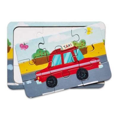 China Educational Cartoon Toy Children's Car Puzzle Toys For Children for sale