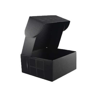 China Recyclable Black Moving Box Carton Shipping Packing Box 3 Layer Offset Cardboard Box for sale