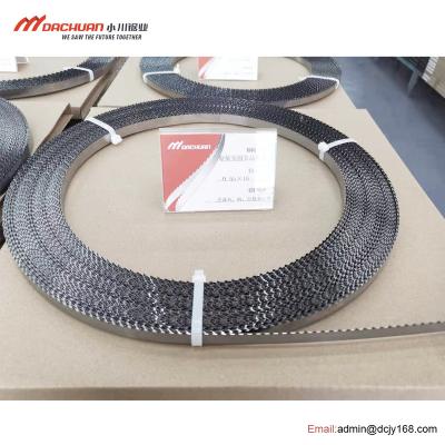 China The high quality material C100 meat tape 16x0.55x1980mm. high speed straight soft edge saw blade for sale