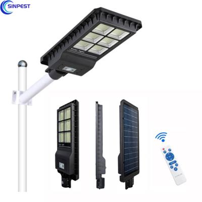 China New Design 60W 120W 180W Outdoor Black Bright Road Model All In One Solar Street Light for sale