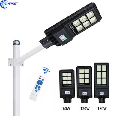 China Solar high efficiency easy installation urban road smart remote infrared sensor pole led solar street lights for sale