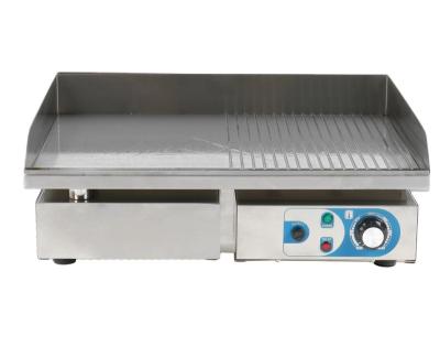 China Hotels Stainless Steel Restaurant Griddle Half And Half Electric Grill for sale