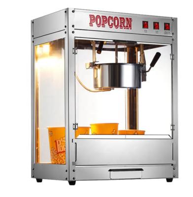 China Snack Factory Hotel Popcorn Maker Popcorn Making Machine Stainless Steel Electric Oil-popped Corn Popping Machine for sale