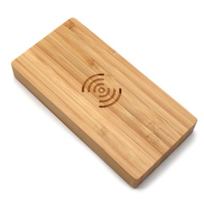 China Fast Charging Support Wooden Wireless Charger For 10000mah Power Banks Eco Friendly Fast Wireless Charger for sale