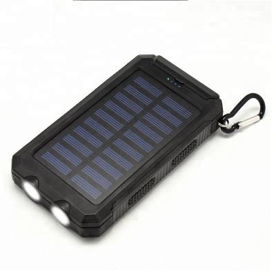 China Solar Panel Charge 8000mah Power Bank IP67 IPX6 Portable Waterproof Solar Power Bank 10000mah With Compass for sale