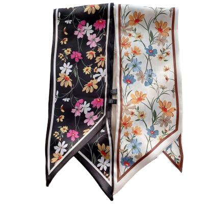 China Fashion Retro French Printing Headband Scarf Big Bow Tie Bag Accessories Headwear Women Headband for sale