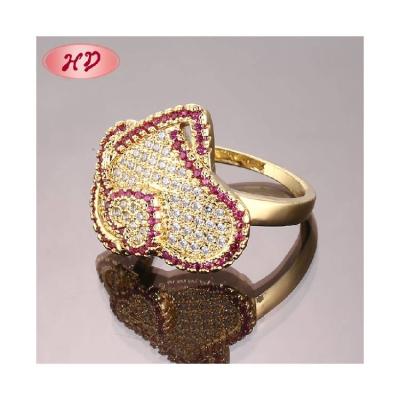 China CLASSIC Fashion Women Design 18k Gold Plated Rose Gold Ring Finger Rings Gold Plated Rings Jewelry for sale