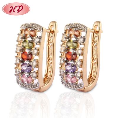 China Fashion CLASSIC Multicolor Earring Designs New Style Diamond Earrings Jewelry for sale