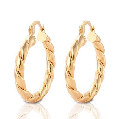 China Guangzhou Popular Manufactures Fashion Design Large Twisted Earrings for sale