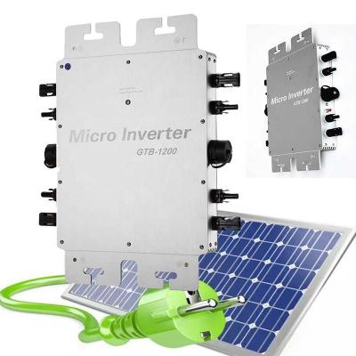 China On-Grid Acrevpower Solar System Micro Grid Tie Inverter System On Grid Microinverter 1200W GTB Solar Panel Kits Micro Inverte for sale