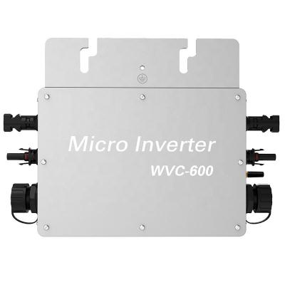 China IP65 WVC-600W 110V 220V Solar System On Grid Smart Mppt Diy micro wvc inverter stand by WIFI APP mobile communication 342/240 /100mm for sale