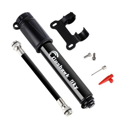 China Portable Mini Portable Hot Sale Aluminum Alloy 120 PSI Hand Cycle Mountain Bike Ball Tire Mini Bicycle Hand Pump for sale