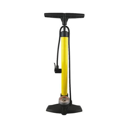 China Comfortable Hot Sale Household Bicycle Accessories Bike Foot Pump With Gauge Bike Floor Compressor for sale