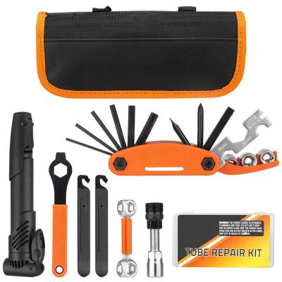 China Portable Bicycle Repair Bag Bike Home Tool Fixes Fixes Maintenance For Bike Kit Safety Emergency All In One Tool 28*13*8CM for sale