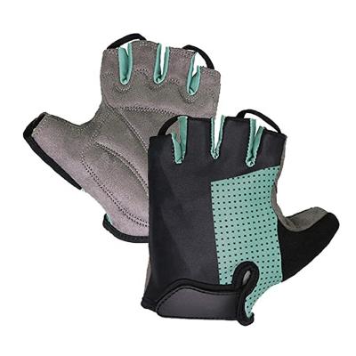 China Protect Hand Cycling Mitt Mountain Bike Cycling Half Finger Anti Slip Breathable Sports Cycling Cushioning Padded Short Gloves for sale