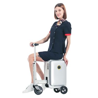 China Long distance travel smart suitcase which is carry on electric scooter 3 wheel hot sale smart luggage for riding for sale