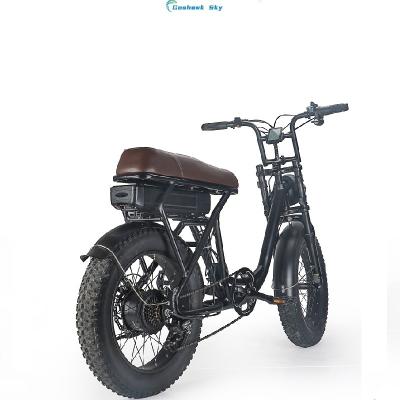 China Aluminum Alloy Most Popular Chinese Long Range Fat Tire Folding Mountain City Dirt Road 20Inch Electric Bike for sale