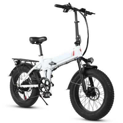 China New Style Aluminum Alloy 2022 Hot Sale 500W 48v10A Fast Fat Electric Bicycle Foldable Tire Ebike for sale