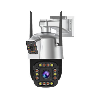 China Human Motion Tracking Smart Home IPC360 APP 2MP Outdoor Night Vision WiFi 2.8mm+8mm Double Lens PoE IP PTZ Camera for sale