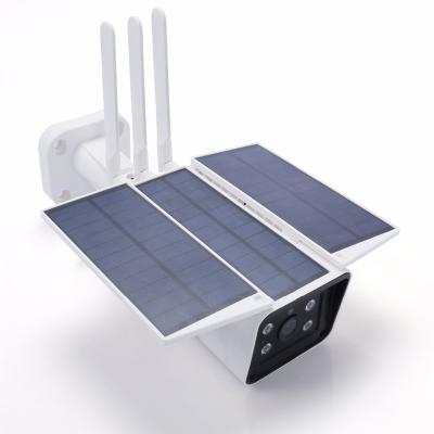 China Outdoor Solar WIFI Battery Power IP Camera Waterproof / Waterproof 1080P Audio Cloud Storage Two SD Card for sale