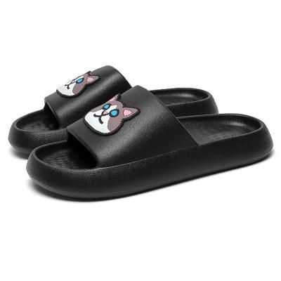 China Cushioning PVC Indoor Outdoor White Logo Slippers Slides Footwear Sandals Custom Made For Women And Ladies for sale