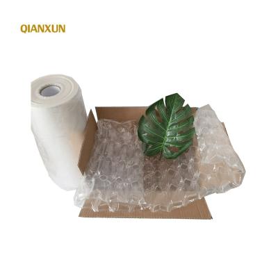 China QIANXUN Buffer Air Bubble Packing Shockproof High Quality Inflatable Rolls Film Protect For Bottle Transport for sale