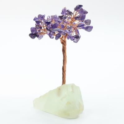 China Natural Lucky Hand Craft Bonsai Crystal Quartz China Amethyst Tree of Life Crystal for sale