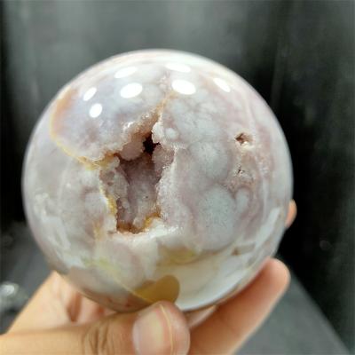 China Stone Amethyst Crystal Ball Pink Amethyst Sphere Folk Art Healing Hot Sale Natural Crystal for sale