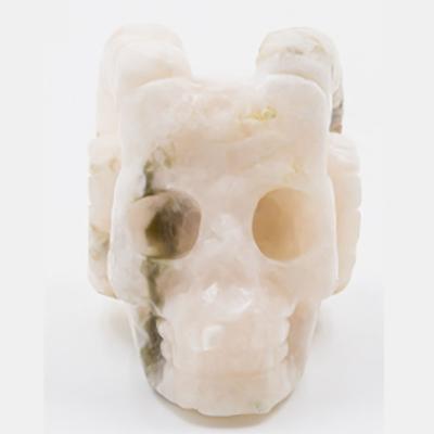 China 2020 Hot Sale Wholesale Natural Folk Art Hand Carved Polished Folk Skulls Crystal Agate Skulls For Crafts Gifts for sale