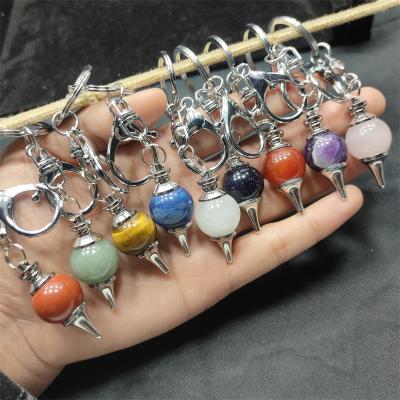 China Hot Sale Crystal Spiritual Stone Gemstone Keychains Natural Crystal Key Chains from China for sale